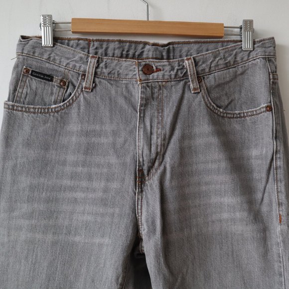 Calvin Klein Grey Bootcut Jeans, Size 33 - Picture 4 of 16